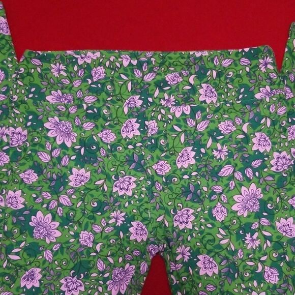 Lula Roe Floral Leggings,  Tall and Curvy - Picture 2 of 4